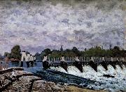 Alfred Sisley Molesey Weir-Morning Sweden oil painting artist